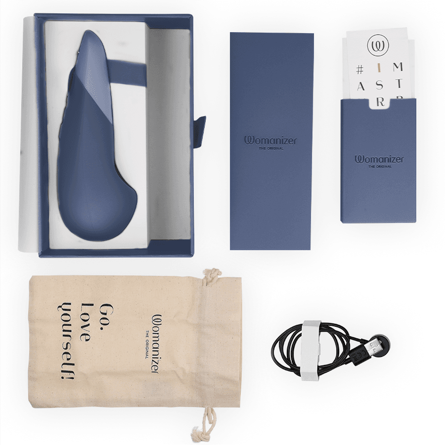 WOMANIZER - VIBE LAY-ON SILENT VIBRATOR DARK BLUE thumb 6