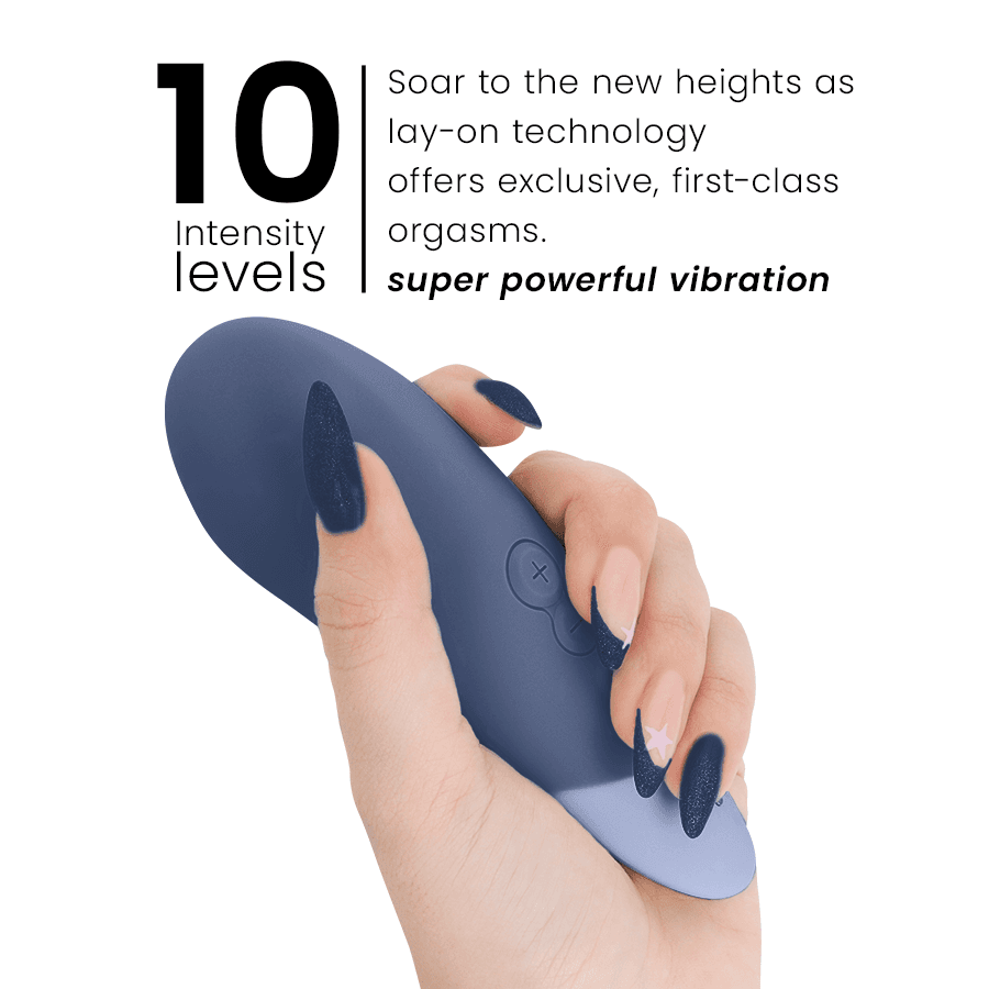 WOMANIZER - VIBE LAY-ON SILENT VIBRATOR DARK BLUE thumb 5
