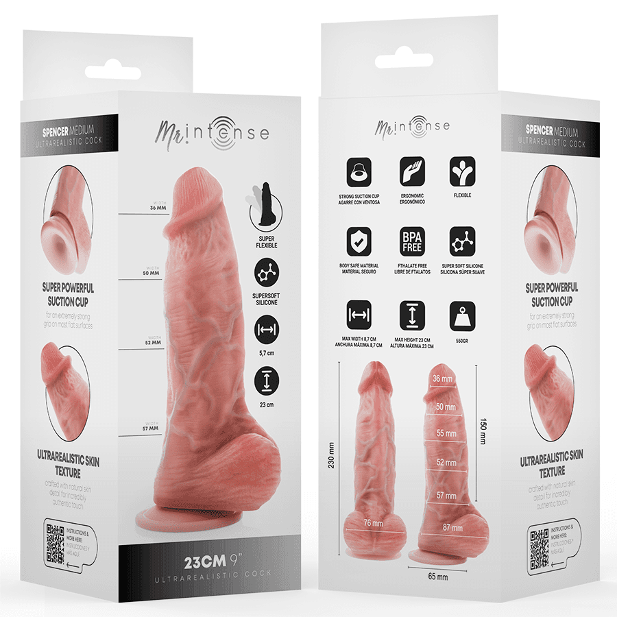 MR INTENSE - MEDIUM SPENCER SILICONE DILDO 23 CM -Ø- 5.7 CM thumb 3