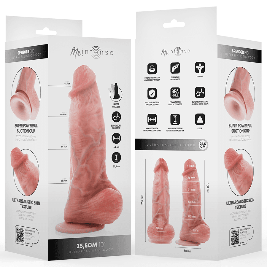 MR INTENSE - BIG PENIS SPENCER SILICONE DILDO 25.5 CM -Ø- 6.2 CM thumb 3