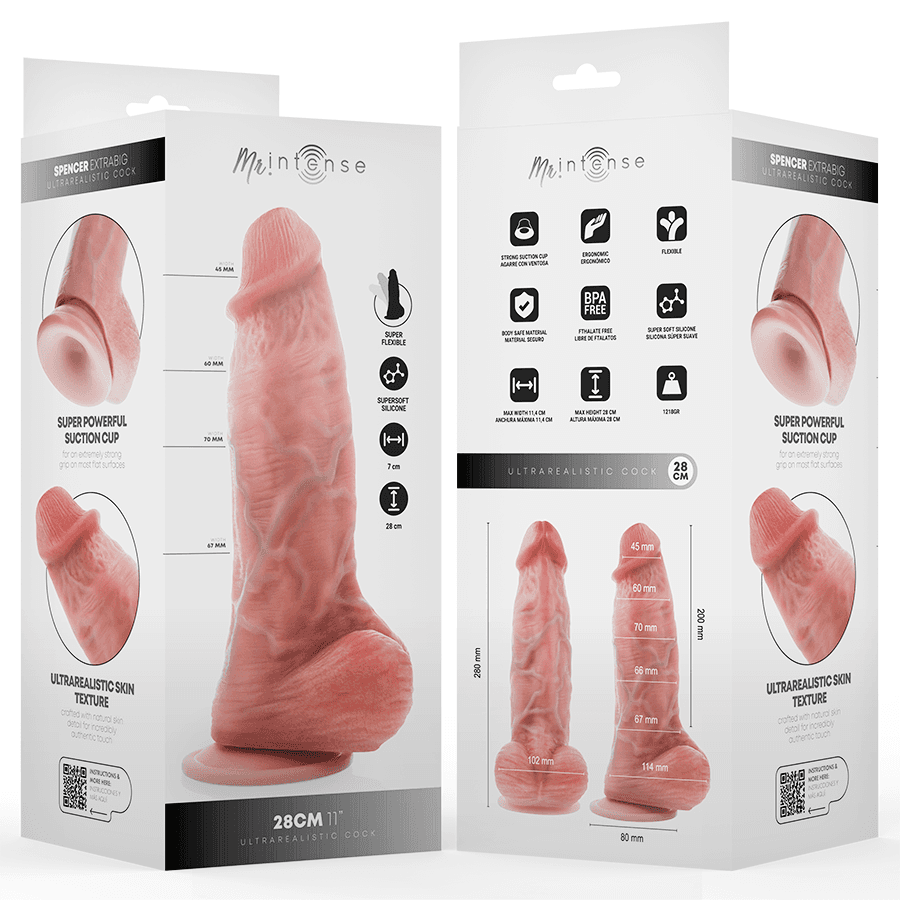 MR INTENSE - EXTRABIG SPENCER SILICONE DILDO 28 CM -Ø- 7.3 CM thumb 3