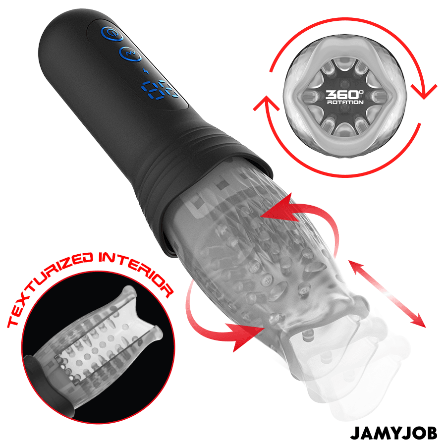 JAMYJOB - BLOW-R MASTURBATOR WITH THRUSTING AND ROTATION thumb 3