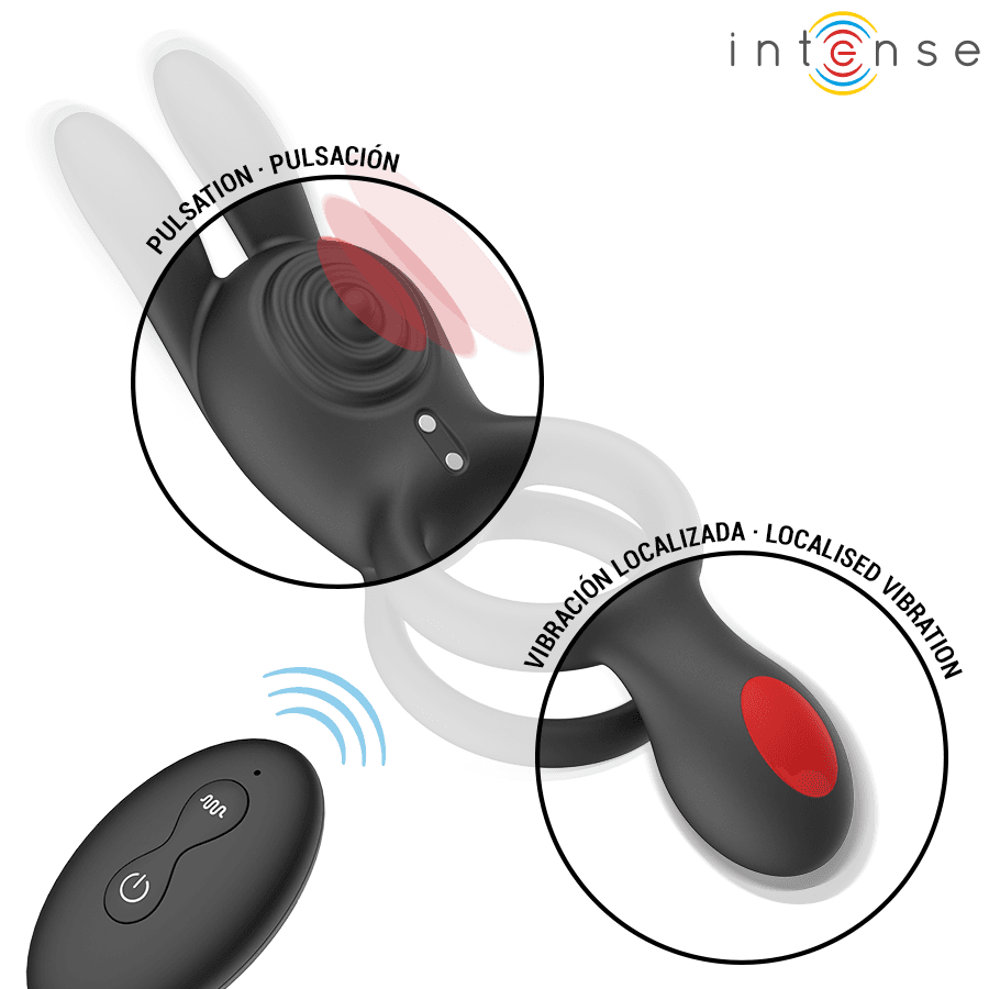 INTENSE - QUINN DOUBLE VIBRATION RING REMOTE CONTROL thumb 6