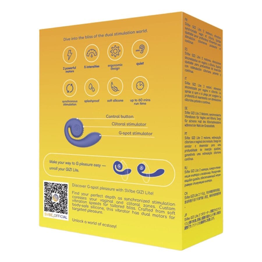SNAIL VIBE - GIZI LITE DUAL G-SPOT & CLITORAL PURPLE VIBRATOR thumb 5