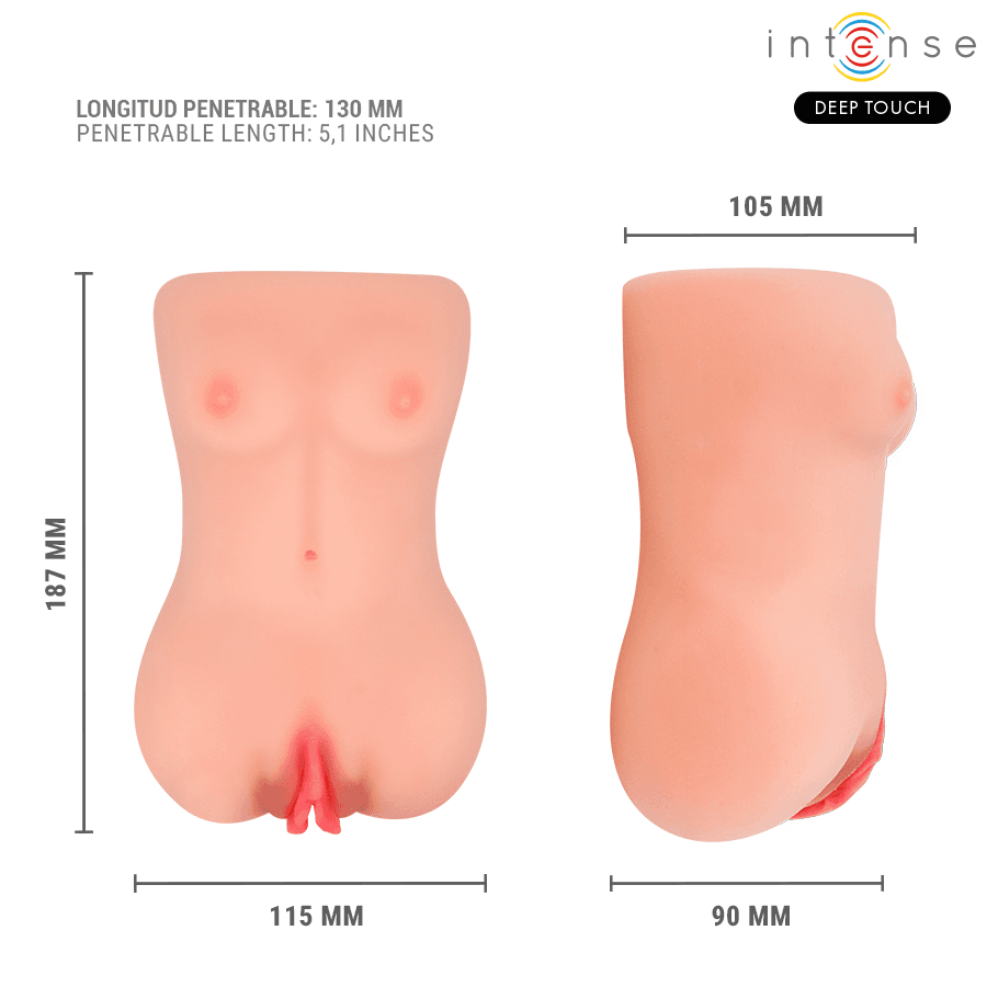 INTENSE DEEP TOUCH - CATHERINE VIBRATOR & SUCTION MASTURBATOR WITH VOICE thumb 7