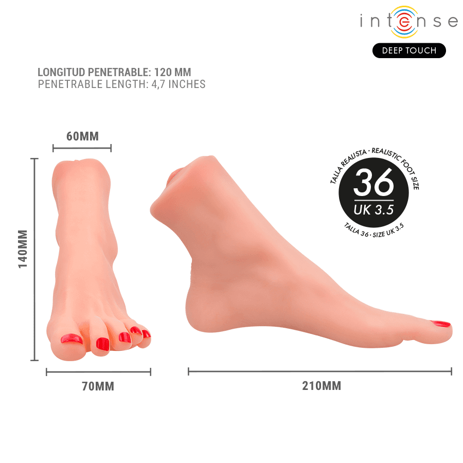 INTENSE DEEP TOUCH - GABBIE TWO-PIECE FOOT-SHAPED MASTUBADOR thumb 6