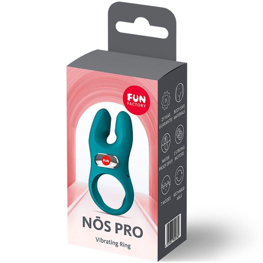 FUN FACTORY - NOS PRO VIBRATING COCK RING BOTTLE GREEN thumb 7