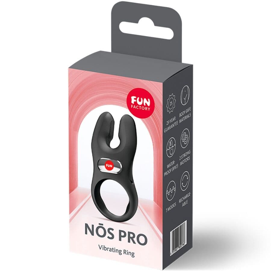 FUN FACTORY - NOS PRO VIBRATING COCK RING BLACK thumb 7