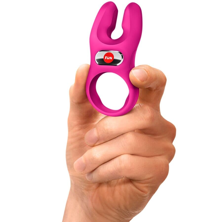 FUN FACTORY - NOS PRO VIBRATING COCK RING MAGENTA thumb 6