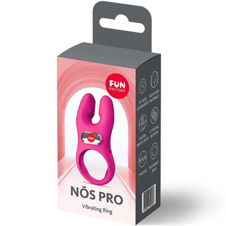 FUN FACTORY - NOS PRO VIBRATING COCK RING MAGENTA thumb 7