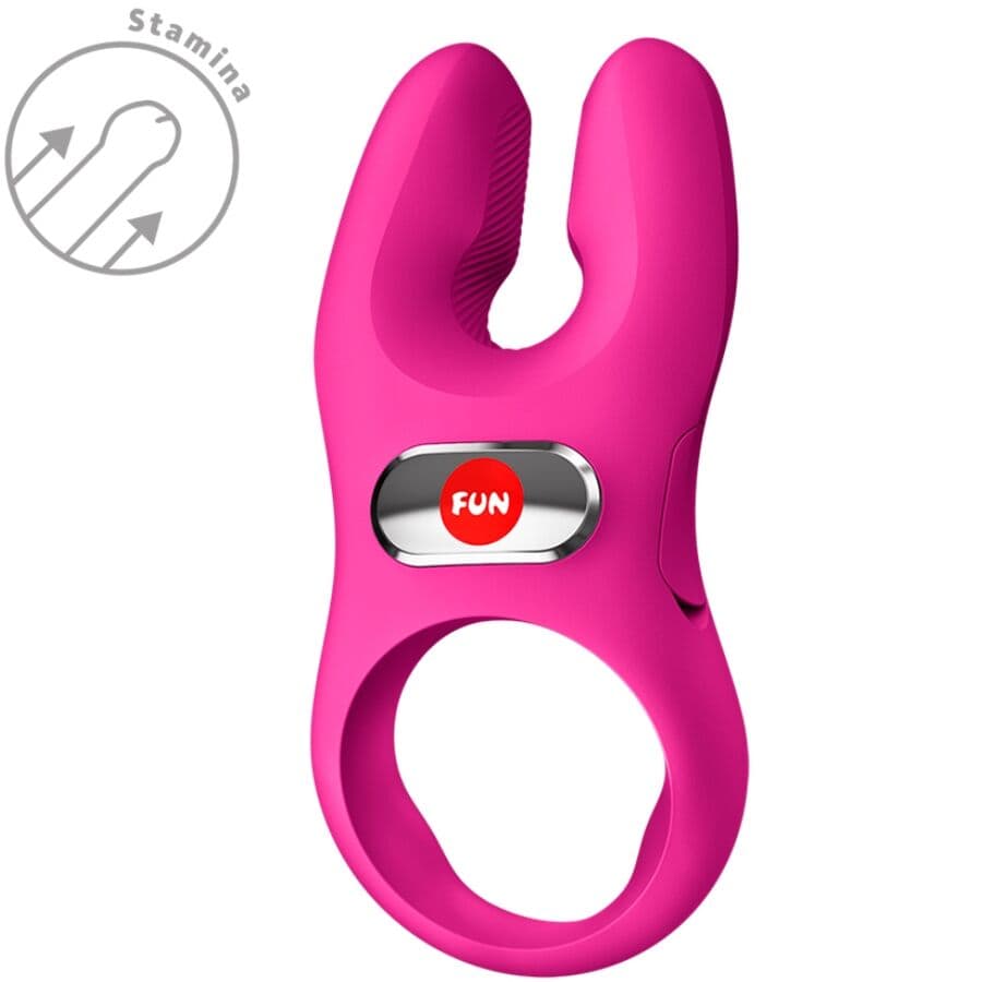 FUN FACTORY - NOS PRO VIBRATING COCK RING MAGENTA thumb 4