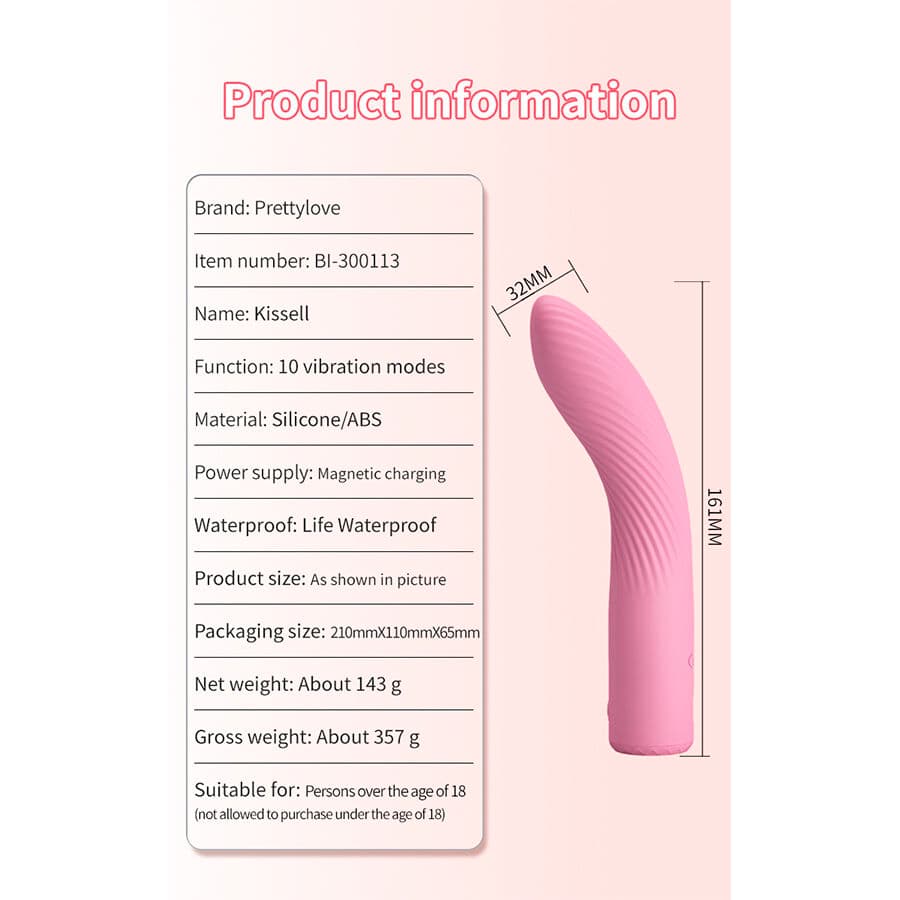 PRETTY LOVE - KISELL G-SPOT PINK VIBRATOR thumb 10