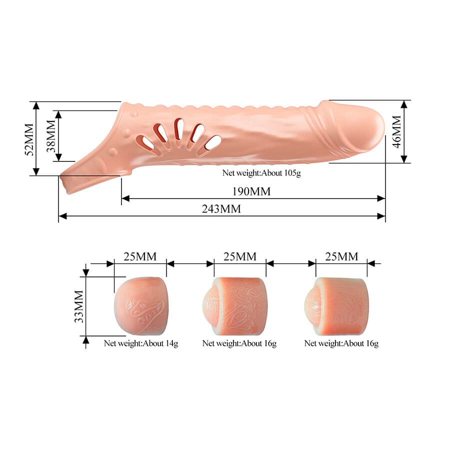 PRETTY LOVE - PENIS SLEEVE WITH EXTENDERS thumb 6