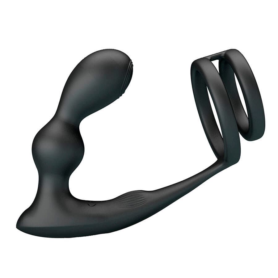 MR PLAY - VIBRATING ANAL PLUG WITH PENIS RING REMOTE CONTROL thumb 4
