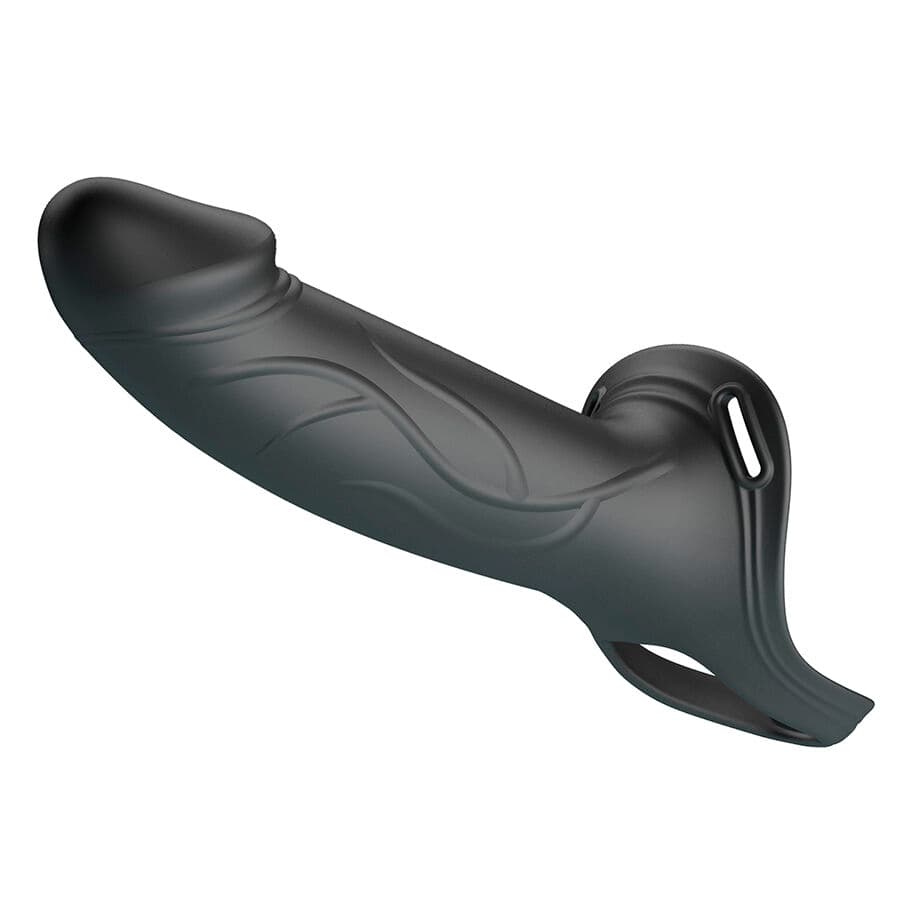 PRETTY LOVE - LANDON BLACK VIBRATING STRAP-ON thumb 2