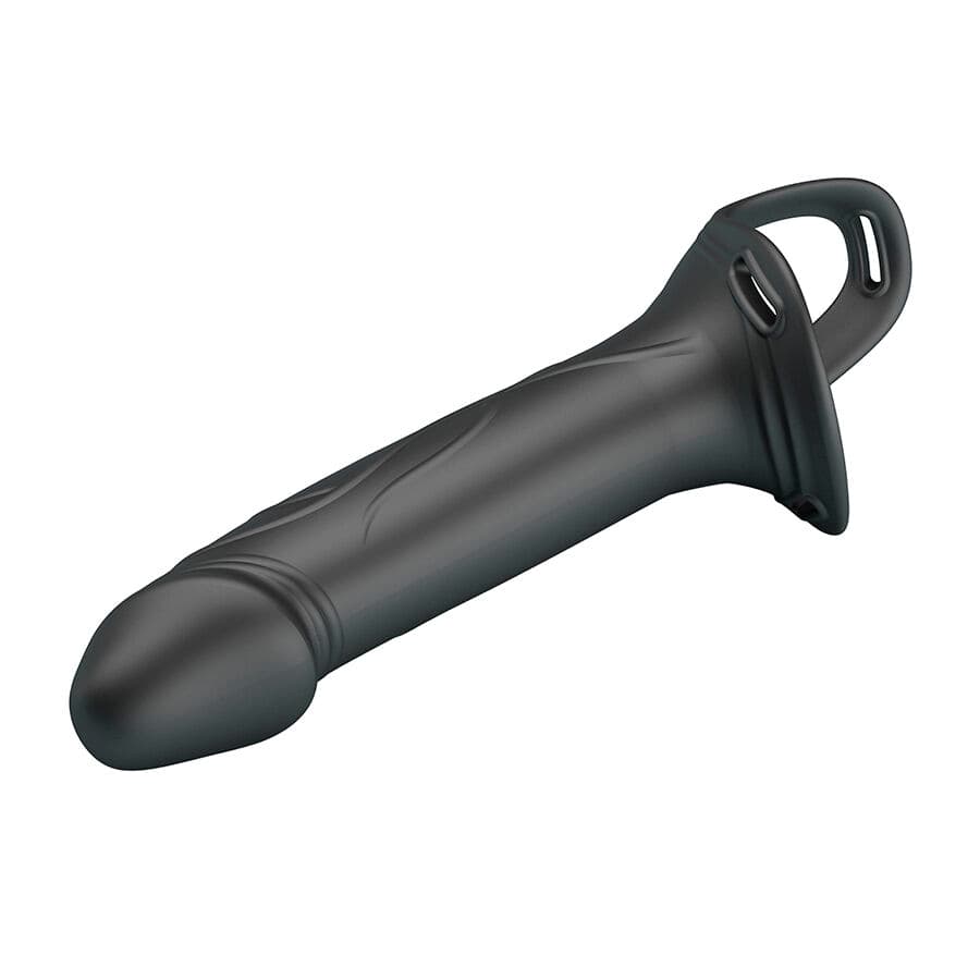 PRETTY LOVE - LANDON BLACK VIBRATING STRAP-ON thumb 4