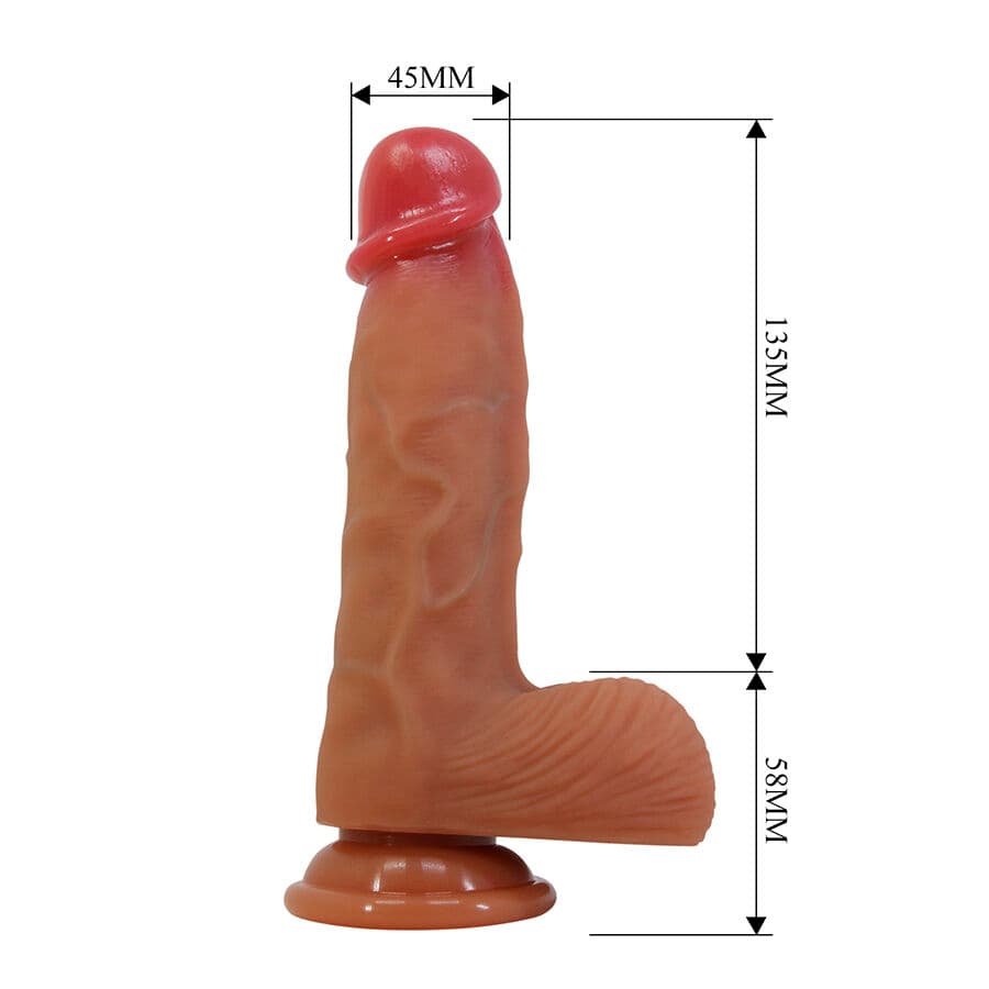 PRETTY LOVE - DUVALL REALISTIC DILDO WITH SUCTION CUP 19.3 CM -Ø- 4.5 CM thumb 6