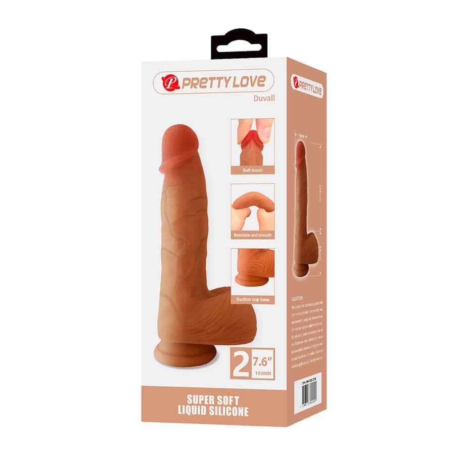 PRETTY LOVE - DUVALL REALISTIC DILDO WITH SUCTION CUP 19.3 CM -Ø- 4.5 CM thumb 7