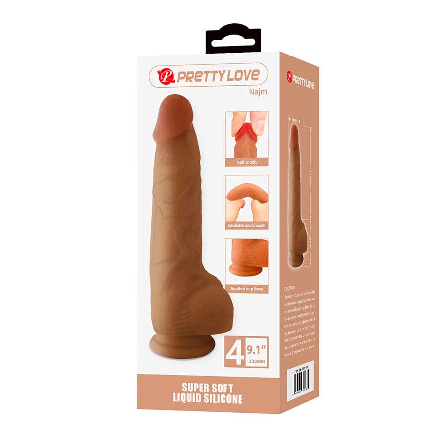 PRETTY LOVE - NAJM REALISTIC DILDO WITH SUCTION CUP 23.2 CM -Ø- 5.5 CM thumb 8