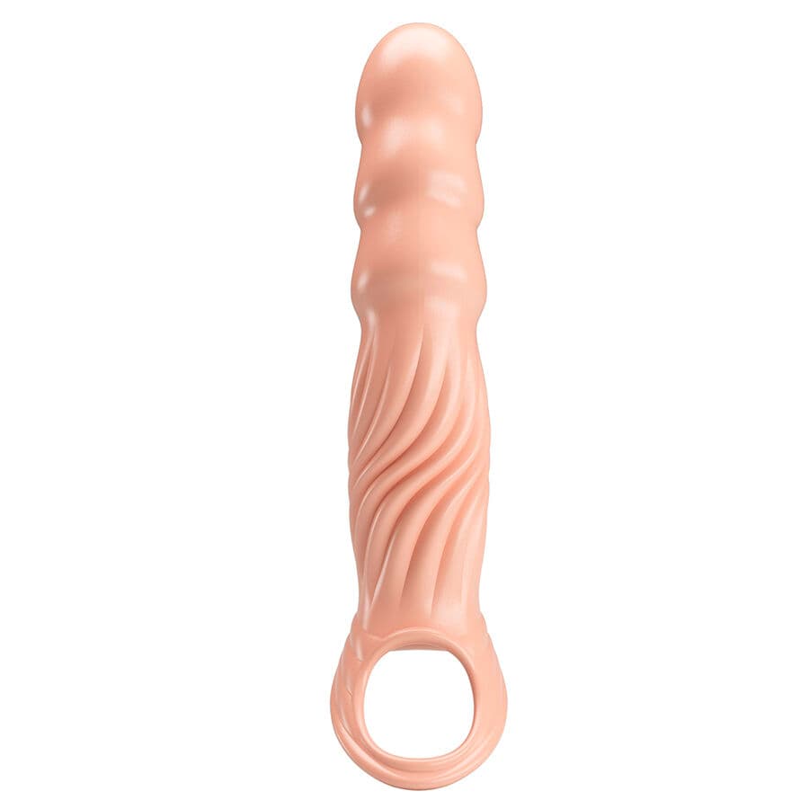 PRETTY LOVE - TEXTURED PENIS SHEATH WITH EXTENDERS thumb 3