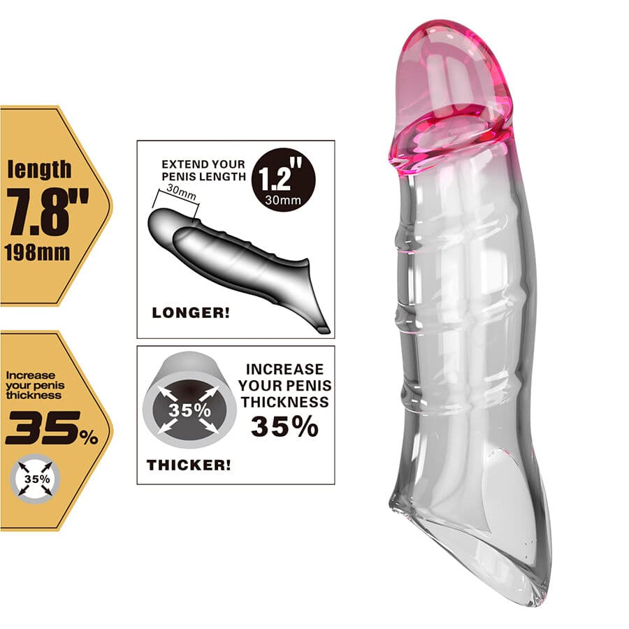 PRETTY LOVE - DARNELL TRANSPARENT EFFECT PENIS COVER thumb 9