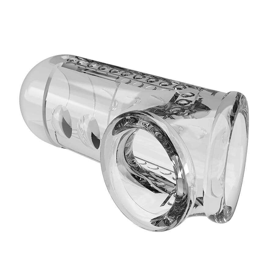PRETTY LOVE - TRANSPARENT TEXTURED PENIS SHEATH thumb 5