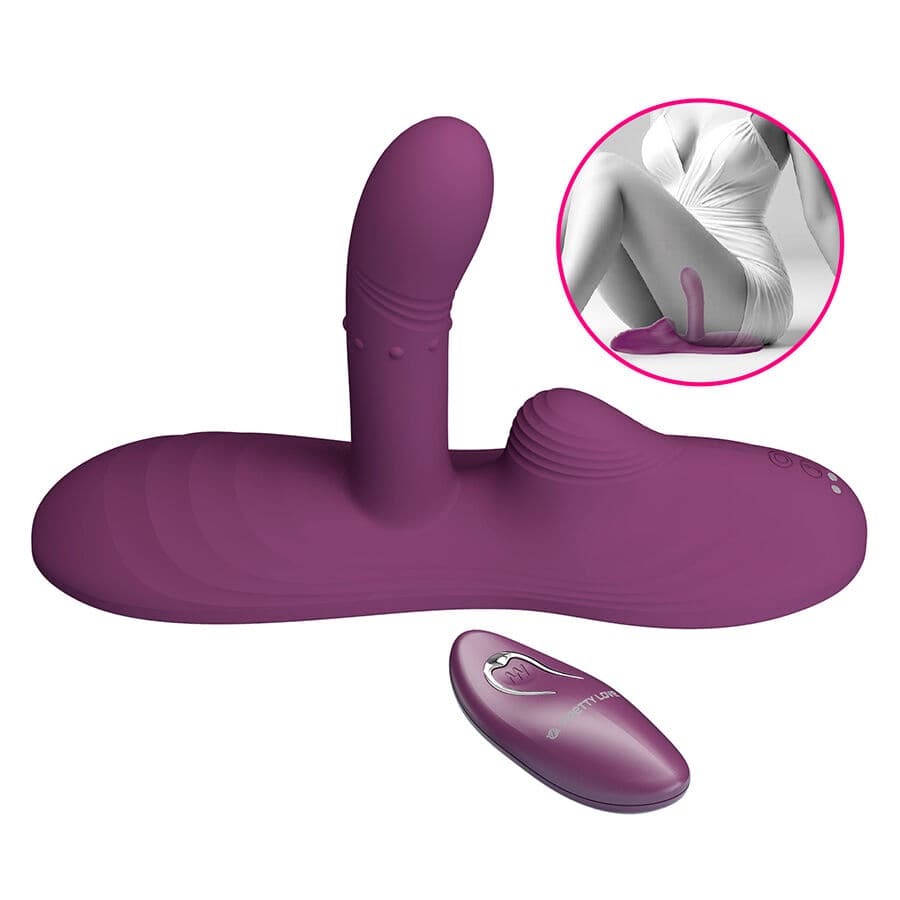 PRETTY LOVE - LUKA SIT-DOWN VIBRATOR WITH HEAT EFFECT AND REMOTE CONTROL thumb 4