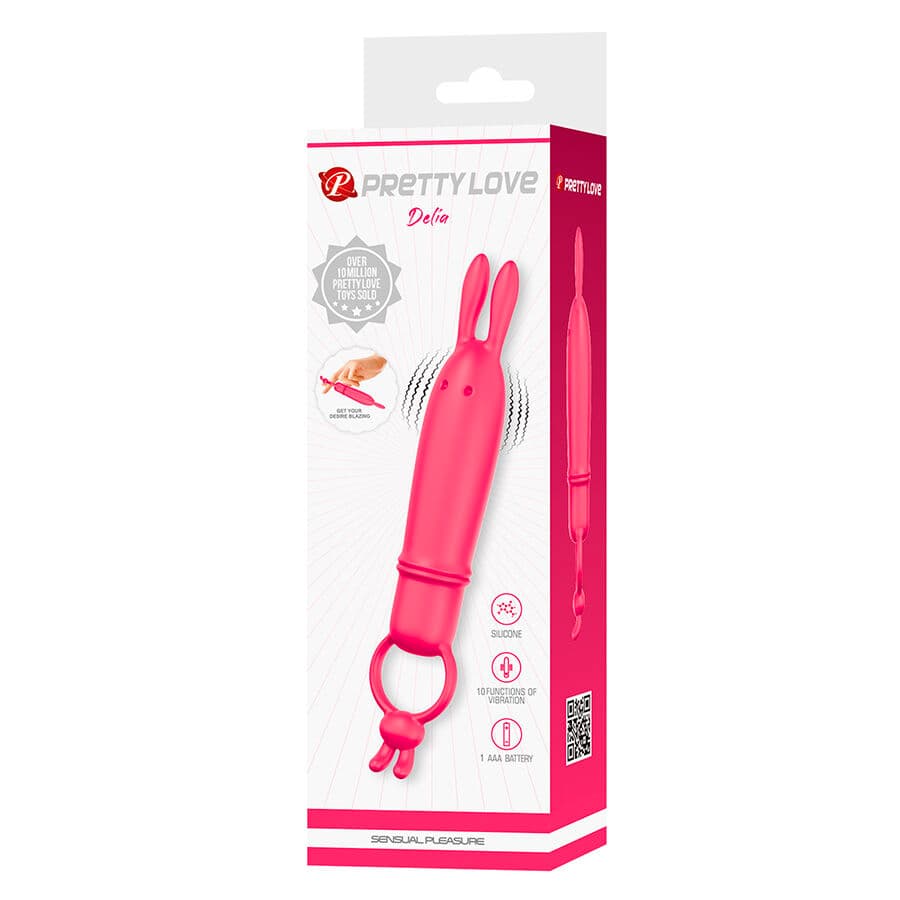 PRETTY LOVE - DELIA RABBIT VIBRATOR WITH RESISTANCE RING thumb 9