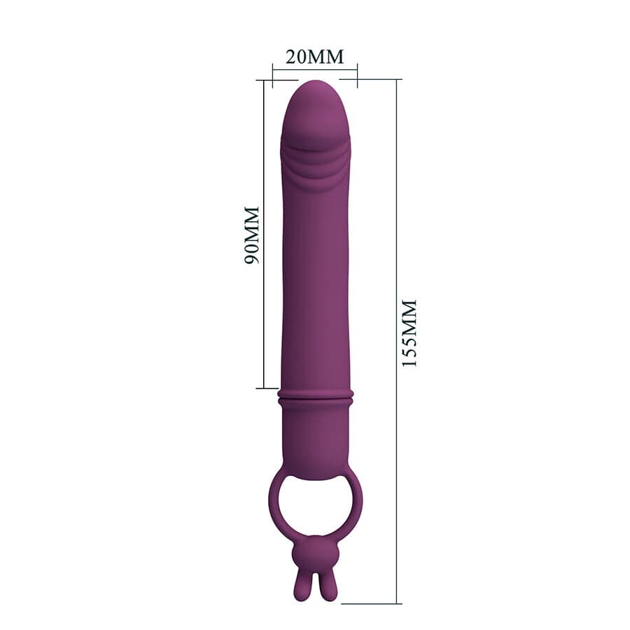 PRETTY LOVE - CORA VIBRATOR PENIS FORM WITH RESISTANCE RING thumb 8