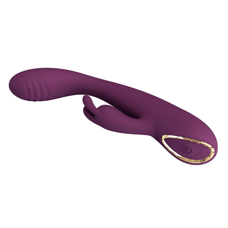 PRETTY LOVE - EMMA RABBIT PURPLE VIBRATOR WITH STIMULATOR thumb 4