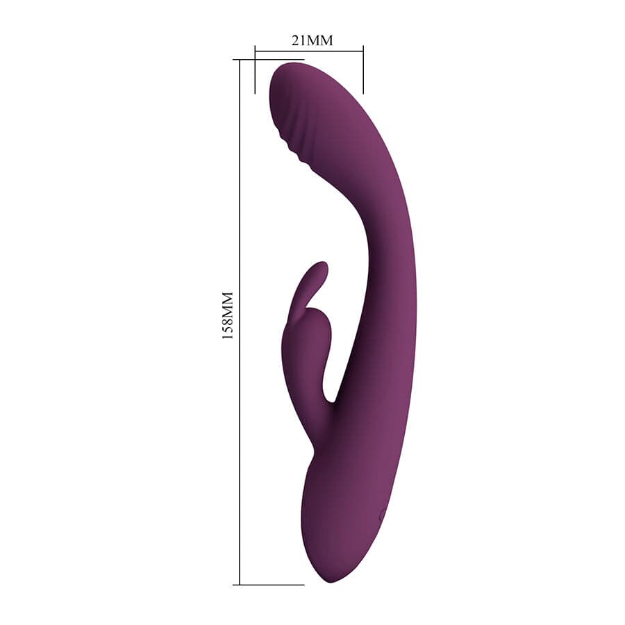 PRETTY LOVE - EMMA RABBIT PURPLE VIBRATOR WITH STIMULATOR thumb 8