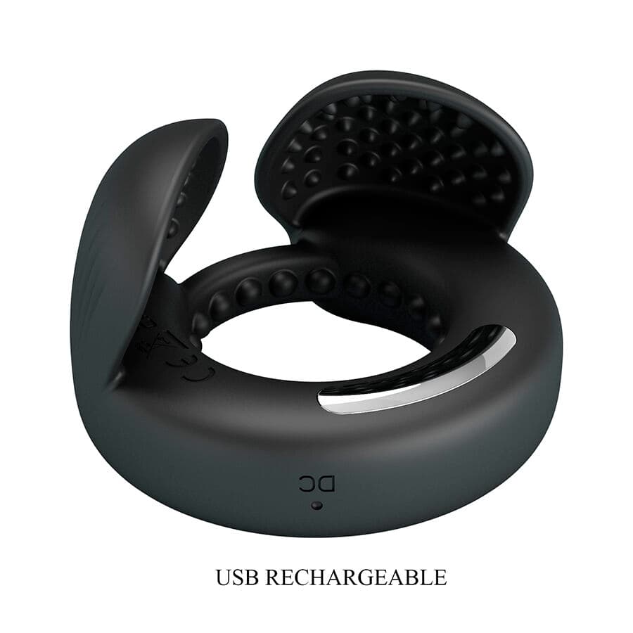PRETTY LOVE - QUENTIN PENIS RING WITH TESTICULAR STIMULATOR thumb 7