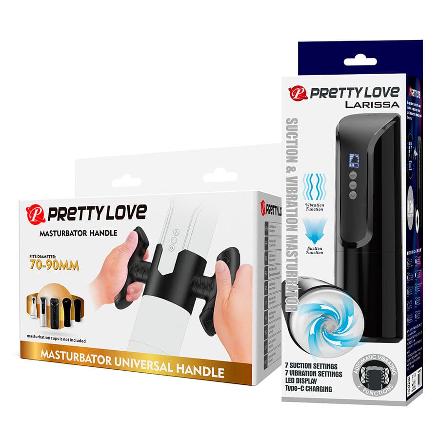 PRETTY LOVE - LARISSA SUCTION MASTURBATOR WITH VIBRATION + SUPPORT thumb 11