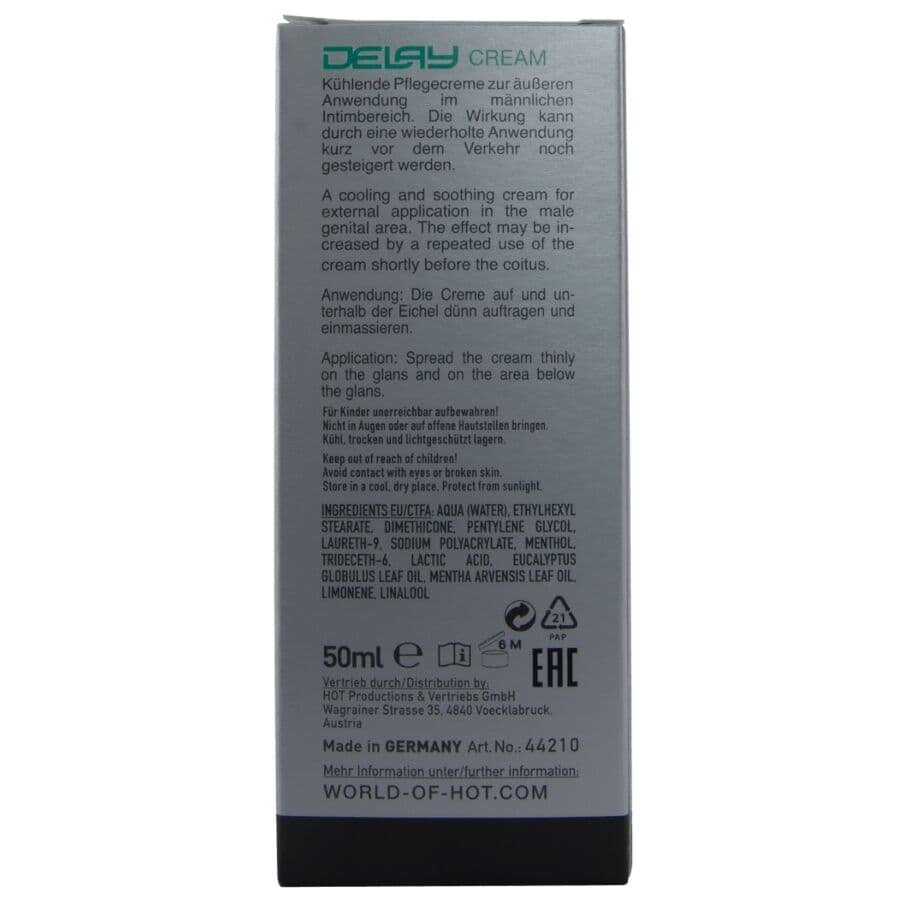 HOT - DELAY CREAM 50 ML thumb 6