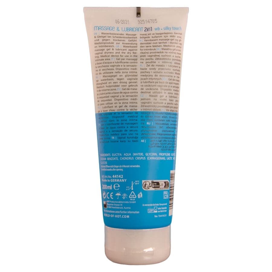 HOT - MASSAGE & GLIDE GEL 2IN1 SILKY TOUCH 200 ML thumb 2