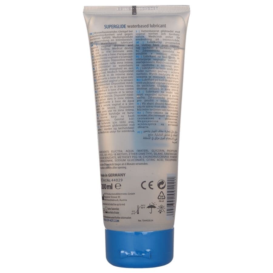 HOT - SUPERGLIDE LIQUID PLEASURE WATERBASED LUBRICANT 200 ML thumb 2