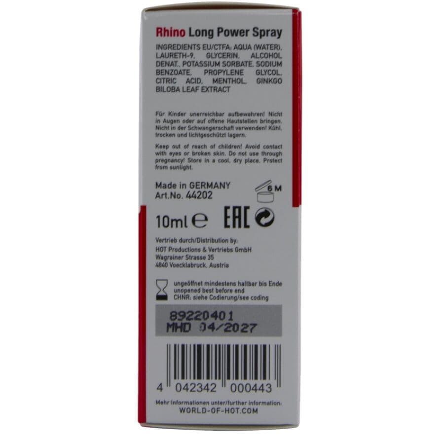 HOT - RHINO LONG POWER SPRAY 10 ML thumb 5