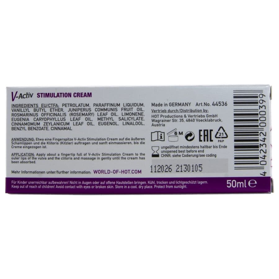 HOT - V-ACTIV STIMULATION CREAM FOR WOMEN 50 ML thumb 6