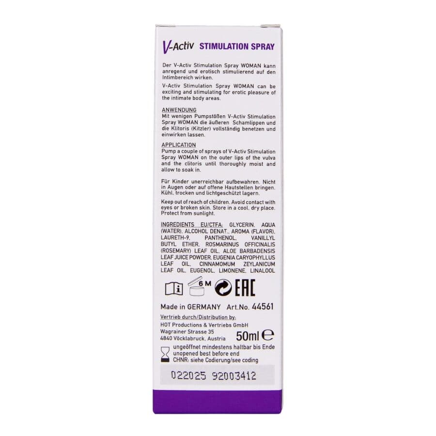 HOT - V-ACTIV STIMULATION SPRAY FOR WOMAN 50 ML thumb 7