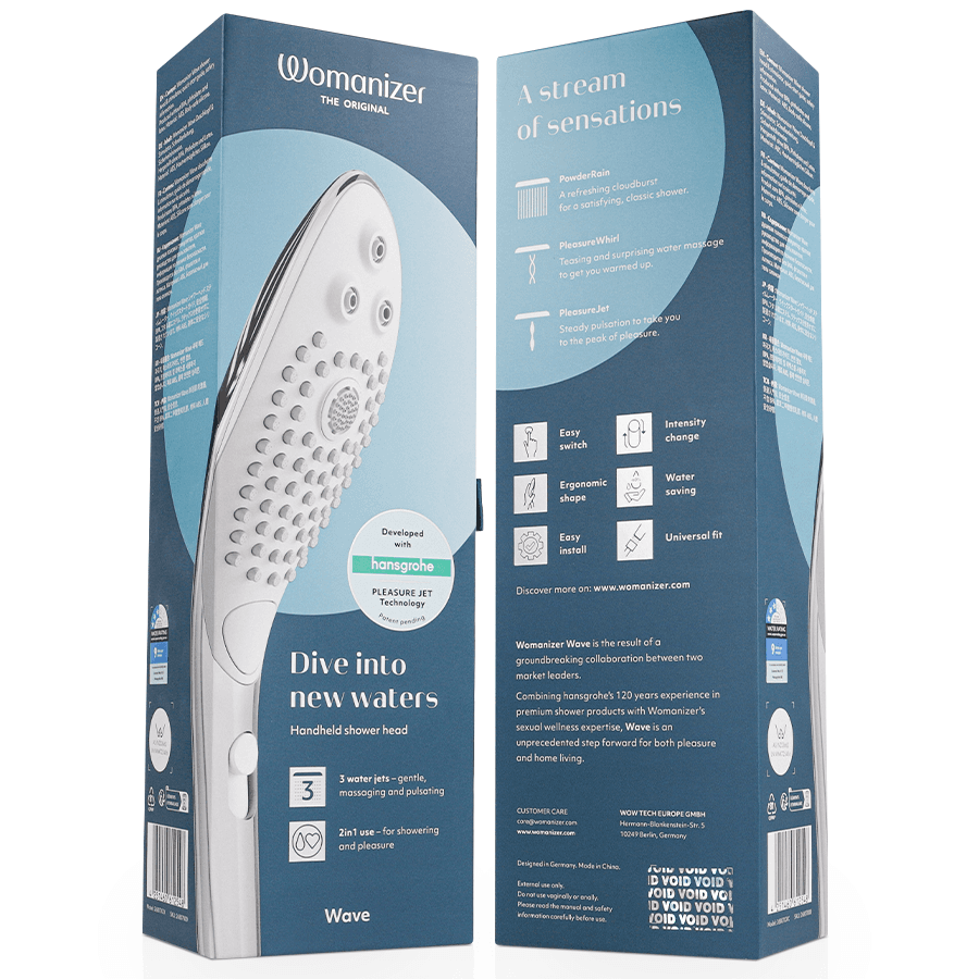 WOMANIZER - WAVE CLITORAL STIMULATING SHOWER HEAD CHROME thumb 7