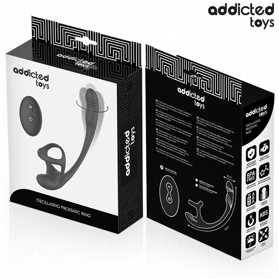 ADDICTED TOYS - ANAL PLUG WITH VIBRATION AND 360º WAVING AND TESTICLE STIMULATOR thumb 8
