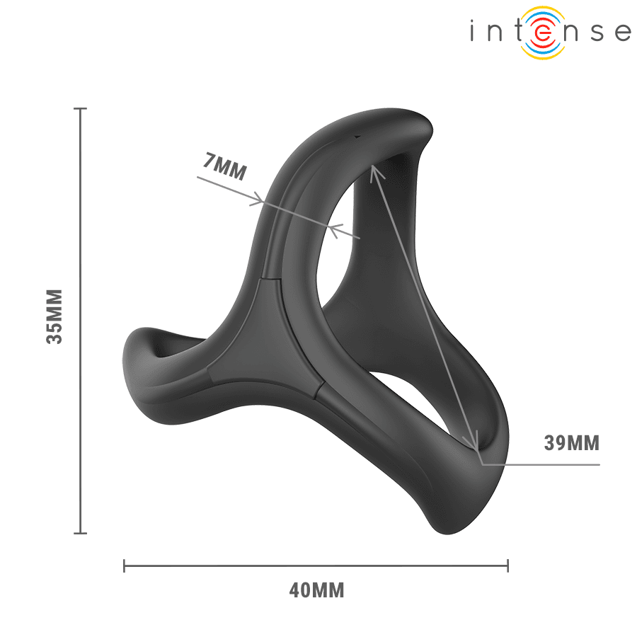 INTENSE - ALFIE ADJUSTABLE TRIPLE PENIS RING MODEL 6 thumb 6