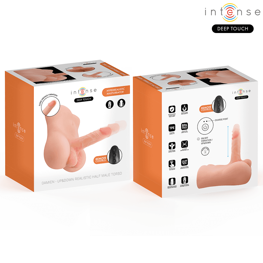 INTENSE DEEP TOUCH - DAMIEN TORSO WITH REALISTIC DILDO WITH PUSHING AND VIBRATION REMOTE CONTROL 3.5 KG thumb 3