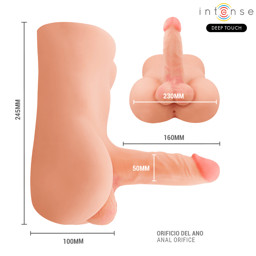 INTENSE DEEP TOUCH - DAMIEN TORSO WITH REALISTIC DILDO WITH PUSHING AND VIBRATION REMOTE CONTROL 3.5 KG thumb 6
