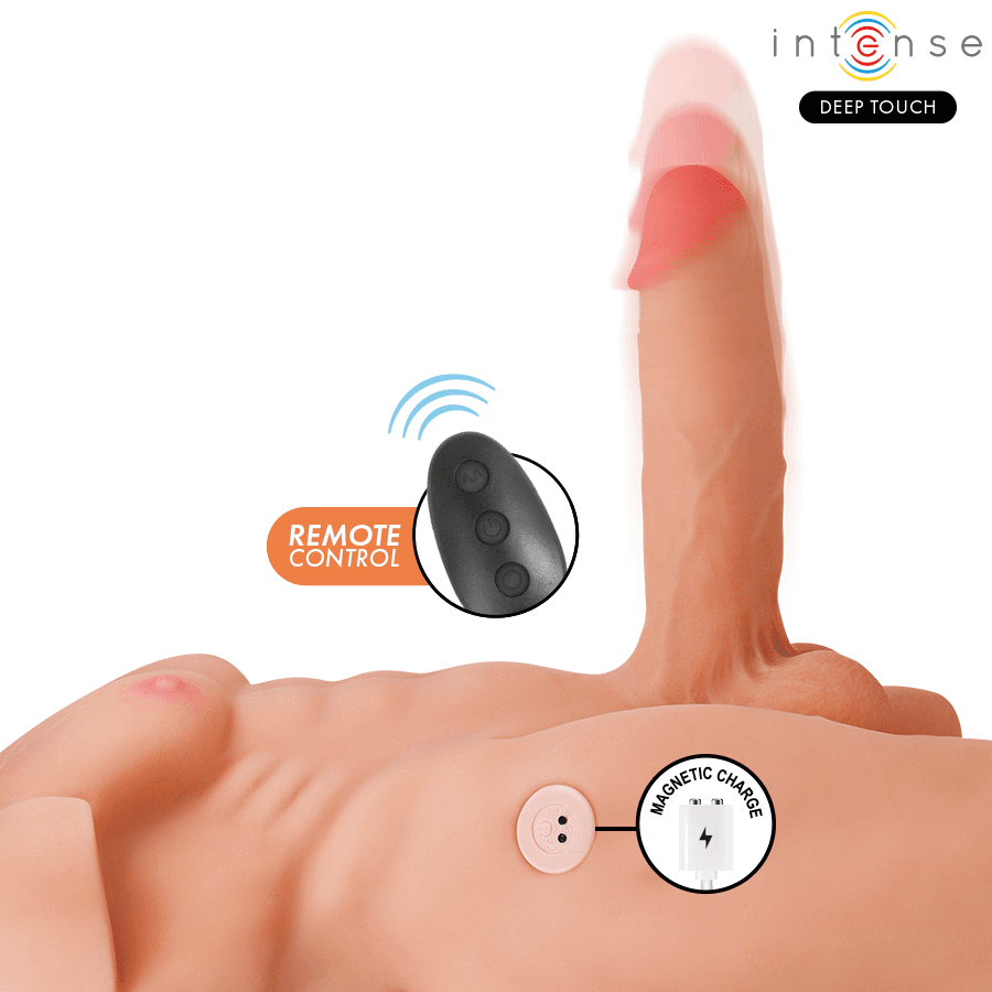 INTENSE DEEP TOUCH - MARTY TORSO WITH ANUS AND REALISTIC DILDO WITH PUSHING AND VIBRATION, REMOTE CONTROL, 6.2 KG thumb 4
