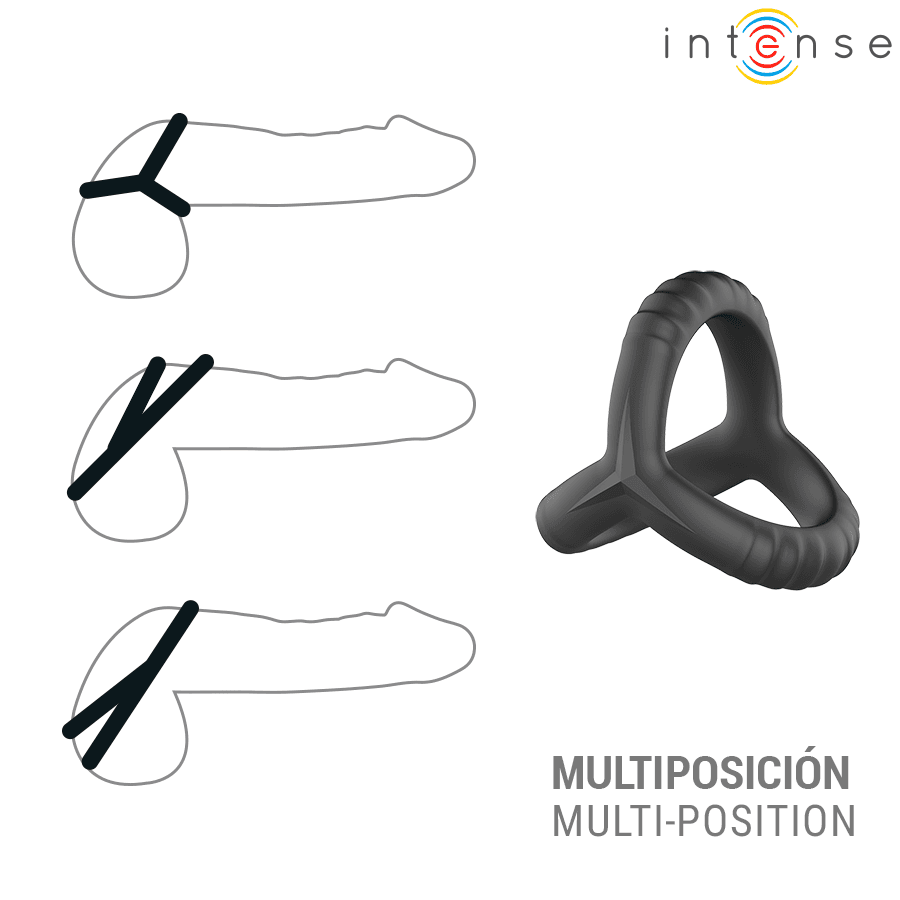 INTENSE - JOHN ADJUSTABLE TRIPLE PENIS RING MODEL 4 thumb 3