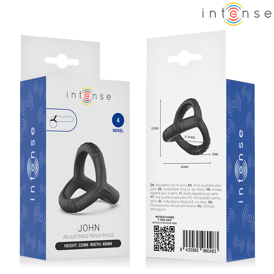 INTENSE - JOHN ADJUSTABLE TRIPLE PENIS RING MODEL 4 thumb 5