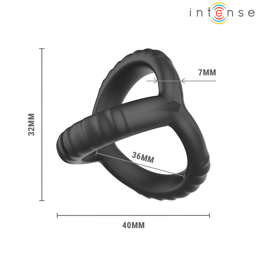 INTENSE - JOHN ADJUSTABLE TRIPLE PENIS RING MODEL 4 thumb 6