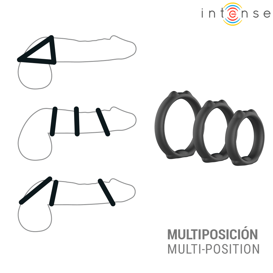 INTENSE - PETER SET OF 3 PENIS RINGS MODEL 9 thumb 3