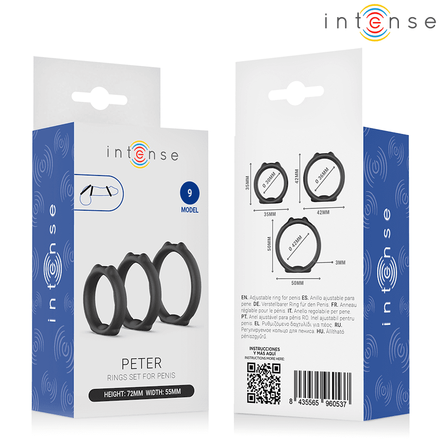 INTENSE - PETER SET OF 3 PENIS RINGS MODEL 9 thumb 6